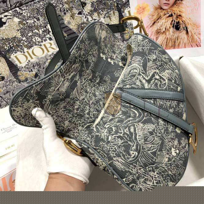 D*or saddle bag m0446ctfo_m932 (25.5cm*20cm*6.5cm)